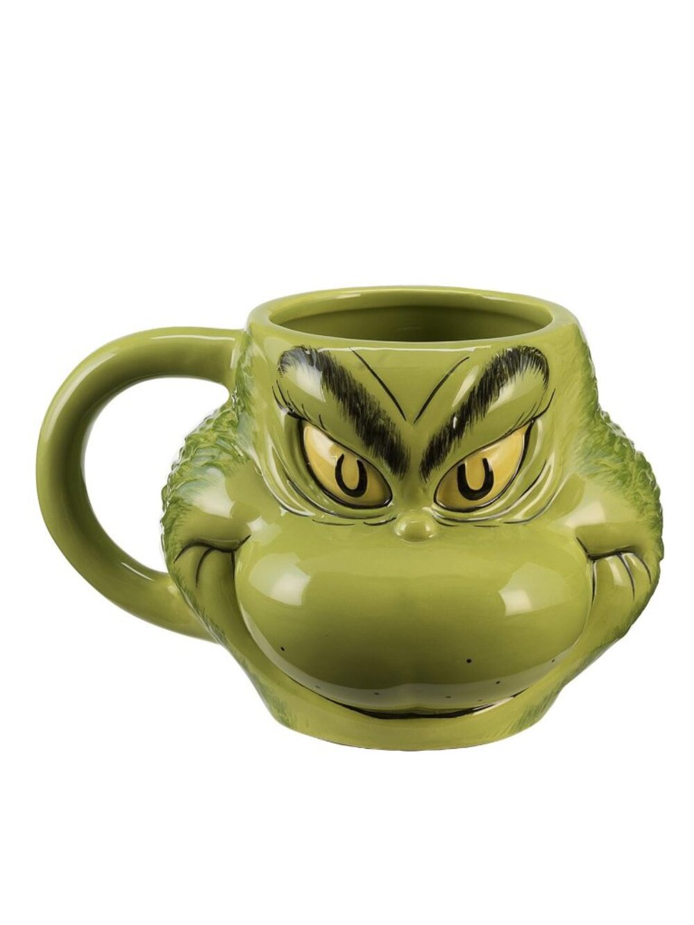 Dr. Seuss Grinch Sculpted Ceramic Mug